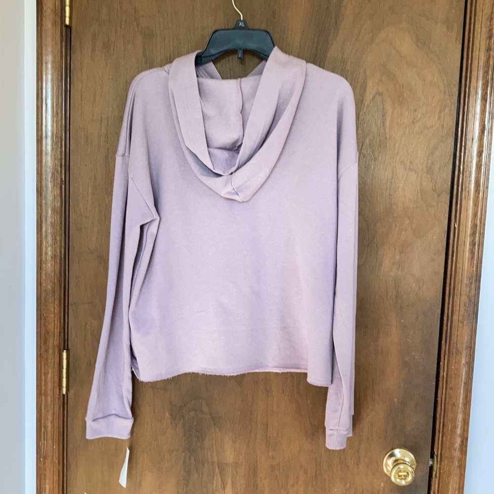 Relist 2/5❌Wildflower festival tour butterfly hoodie raw hem dull lavender XL jr - Picture 14 of 15